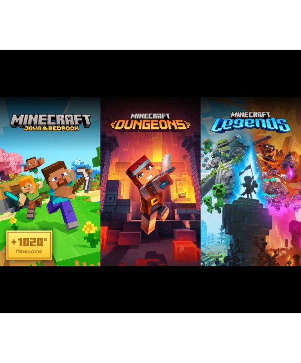 Minecraft Triple Bundle XBOX One / Xbox Series X|S Xbox One Key GLOBAL